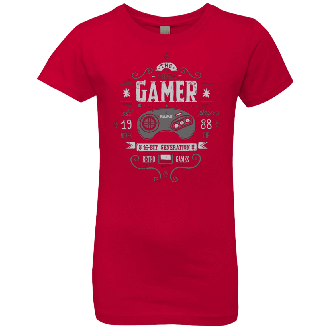 T-Shirts Red / YXS Mega Gamer Girls Premium T-Shirt