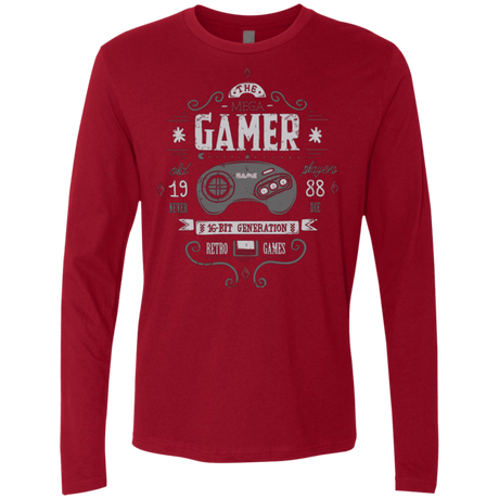 T-Shirts Cardinal / Small Mega Gamer Men's Premium Long Sleeve