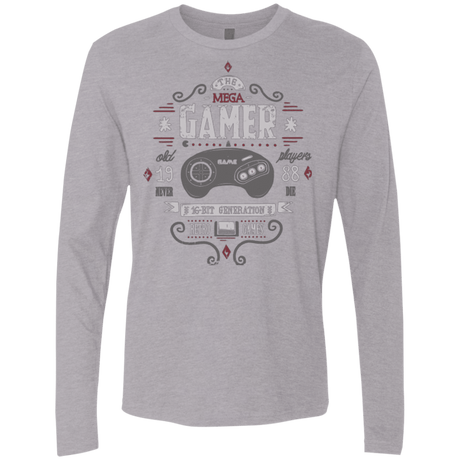 T-Shirts Heather Grey / Small Mega Gamer Men's Premium Long Sleeve