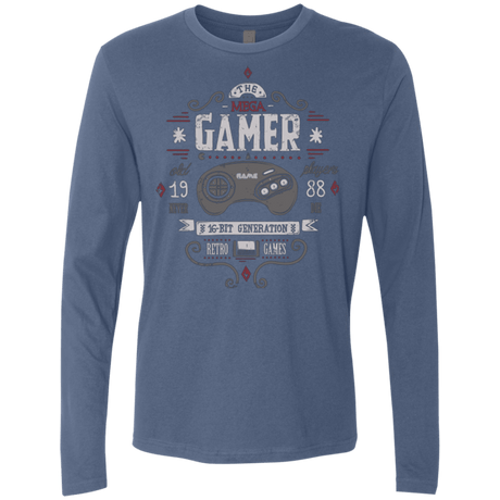 T-Shirts Indigo / Small Mega Gamer Men's Premium Long Sleeve