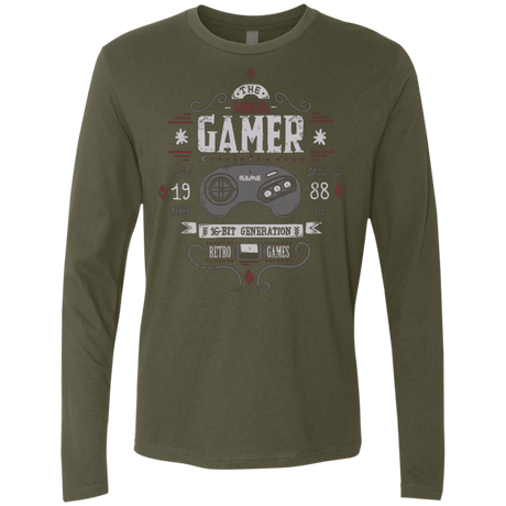 T-Shirts Military Green / Small Mega Gamer Men's Premium Long Sleeve