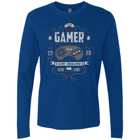 T-Shirts Royal / Small Mega Gamer Men's Premium Long Sleeve
