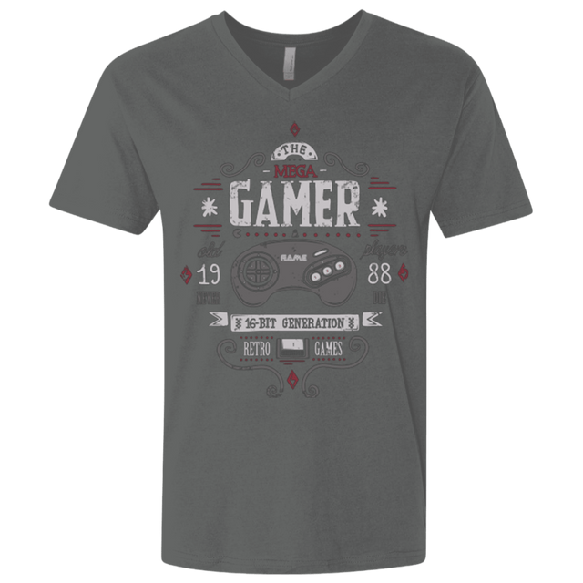 T-Shirts Heavy Metal / X-Small Mega Gamer Men's Premium V-Neck