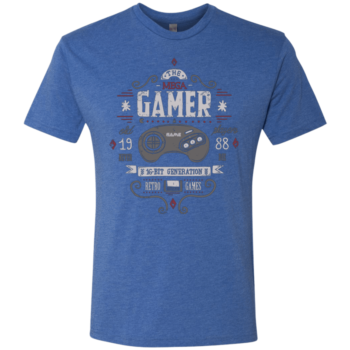 T-Shirts Vintage Royal / Small Mega Gamer Men's Triblend T-Shirt