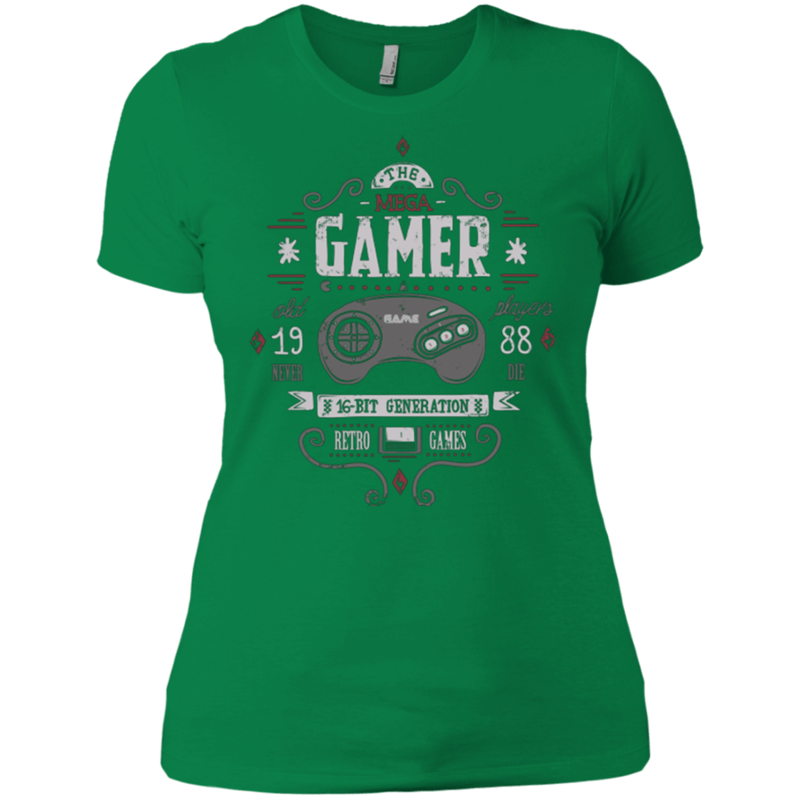T-Shirts Kelly Green / X-Small Mega Gamer Women's Premium T-Shirt