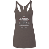 T-Shirts Macchiato / X-Small Mega Gamer Women's Triblend Racerback Tank