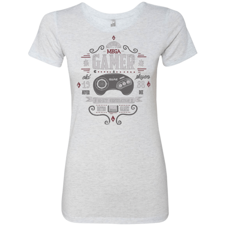 T-Shirts Heather White / Small Mega Gamer Women's Triblend T-Shirt