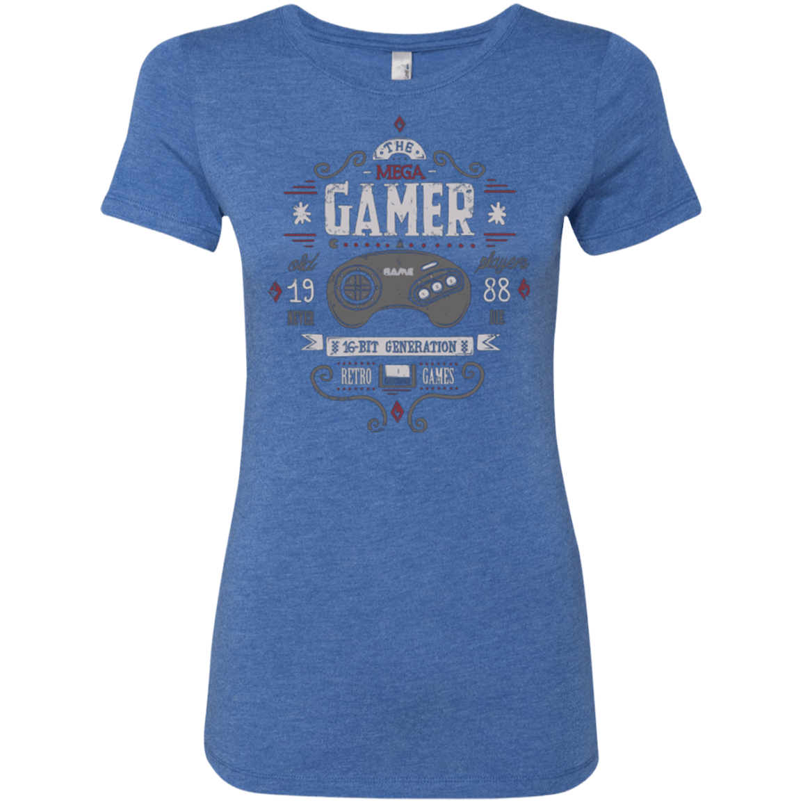 T-Shirts Vintage Royal / Small Mega Gamer Women's Triblend T-Shirt
