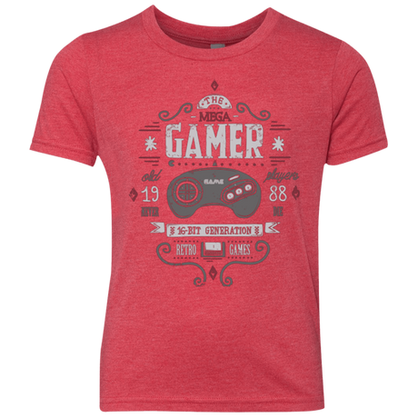 T-Shirts Vintage Red / YXS Mega Gamer Youth Triblend T-Shirt