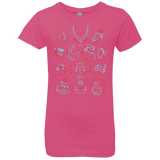 T-Shirts Hot Pink / YXS MEGA HEADS 2 Girls Premium T-Shirt