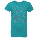 T-Shirts Tahiti Blue / YXS MEGA HEADS 2 Girls Premium T-Shirt