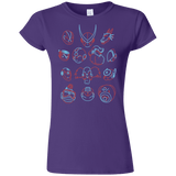 T-Shirts Purple / S MEGA HEADS 2 Junior Slimmer-Fit T-Shirt