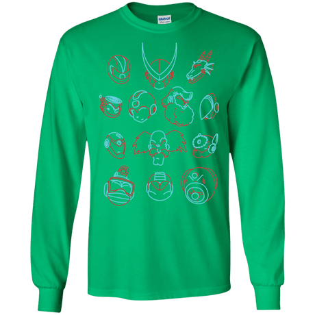 T-Shirts Irish Green / S MEGA HEADS 2 Men's Long Sleeve T-Shirt