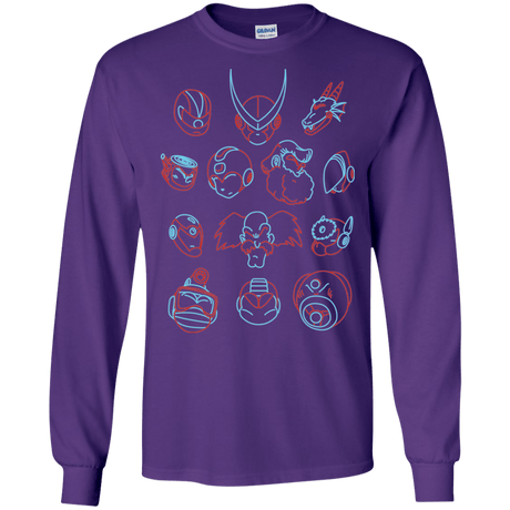 T-Shirts Purple / S MEGA HEADS 2 Men's Long Sleeve T-Shirt