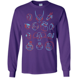 T-Shirts Purple / S MEGA HEADS 2 Men's Long Sleeve T-Shirt