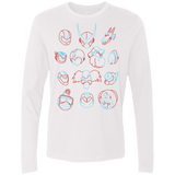 T-Shirts White / S MEGA HEADS 2 Men's Premium Long Sleeve