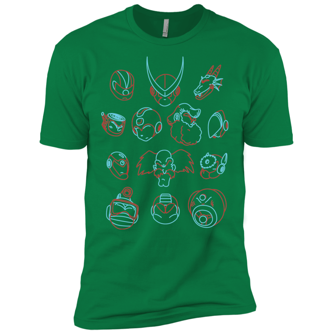 T-Shirts Kelly Green / X-Small MEGA HEADS 2 Men's Premium T-Shirt