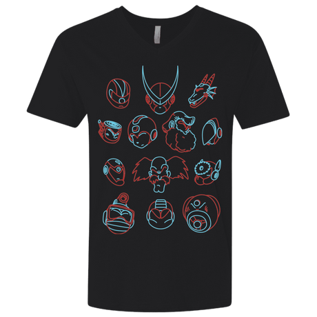 T-Shirts Black / X-Small MEGA HEADS 2 Men's Premium V-Neck