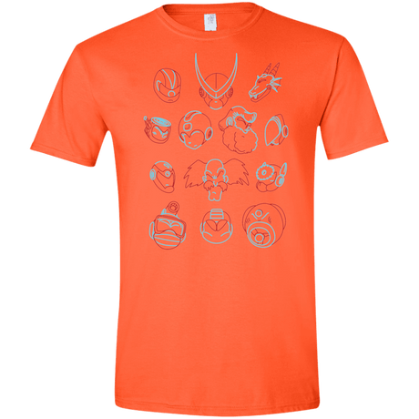 T-Shirts Orange / S MEGA HEADS 2 Men's Semi-Fitted Softstyle