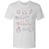T-Shirts Heather White / S MEGA HEADS 2 Men's Triblend T-Shirt