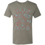 T-Shirts Venetian Grey / S MEGA HEADS 2 Men's Triblend T-Shirt