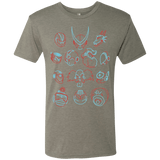 T-Shirts Venetian Grey / S MEGA HEADS 2 Men's Triblend T-Shirt