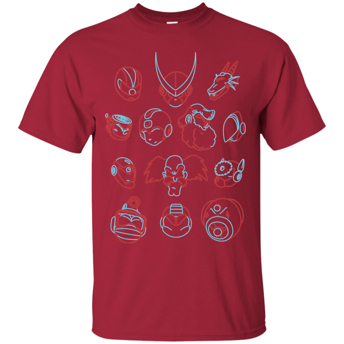 T-Shirts Cardinal / S MEGA HEADS 2 T-Shirt