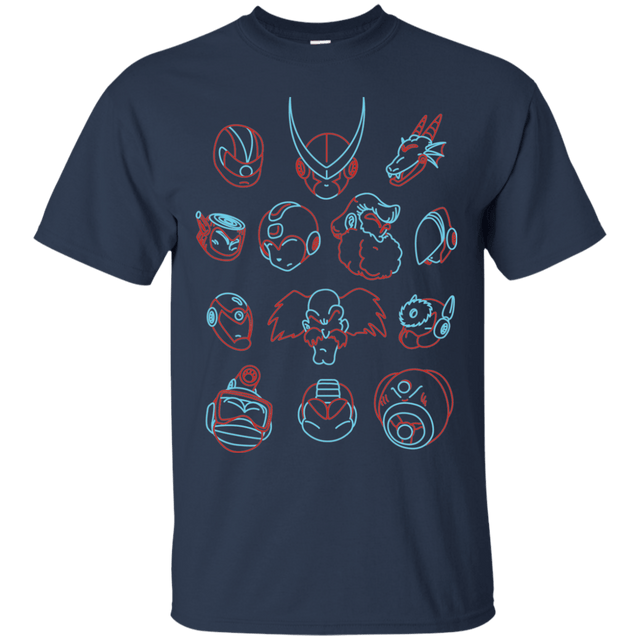 T-Shirts Navy / S MEGA HEADS 2 T-Shirt