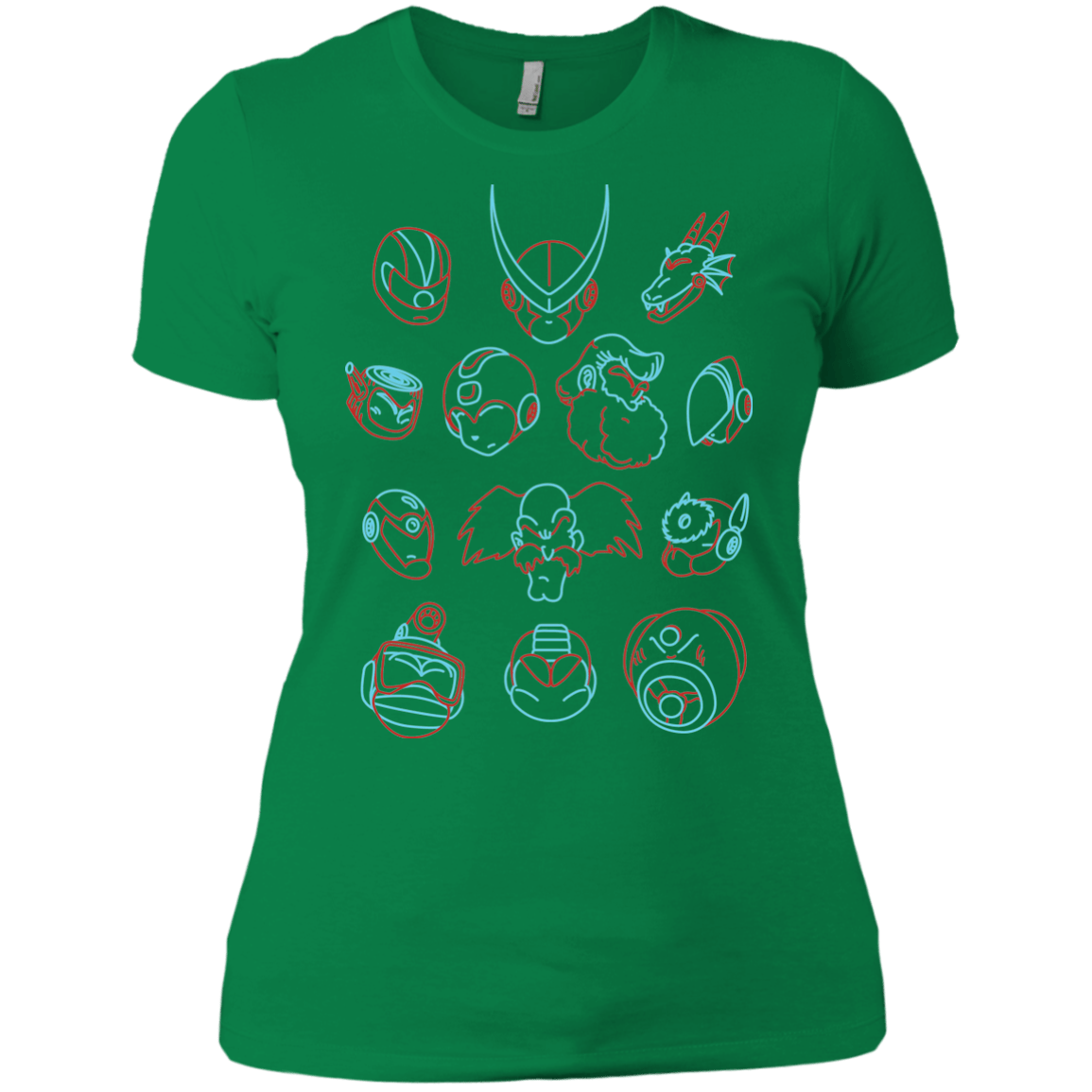 T-Shirts Kelly Green / X-Small MEGA HEADS 2 Women's Premium T-Shirt