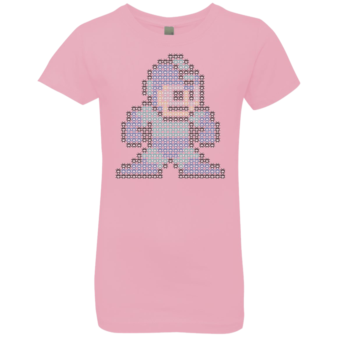 T-Shirts Light Pink / YXS Mega Pixel Girls Premium T-Shirt