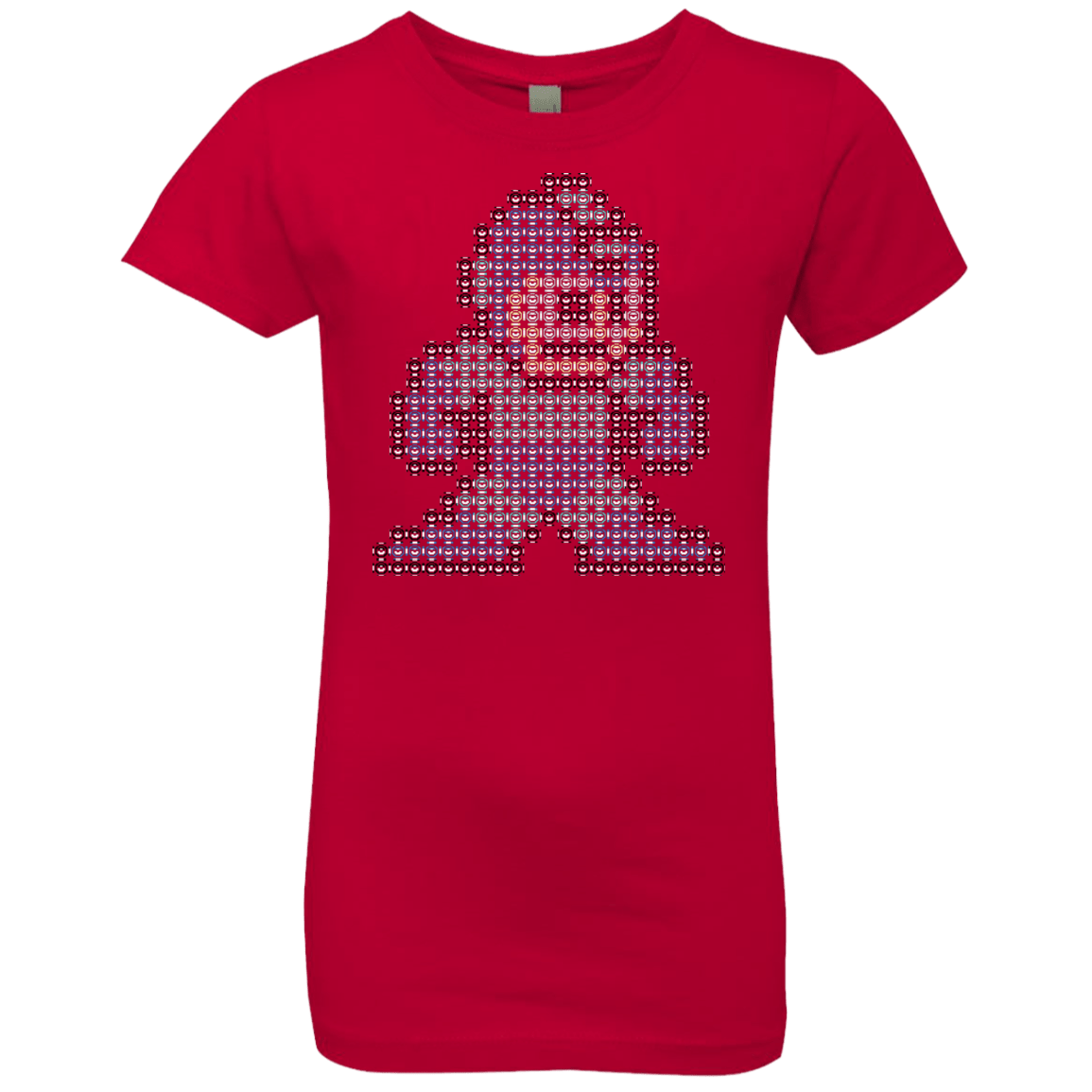 T-Shirts Red / YXS Mega Pixel Girls Premium T-Shirt