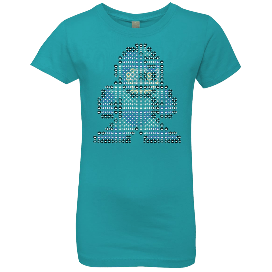 T-Shirts Tahiti Blue / YXS Mega Pixel Girls Premium T-Shirt