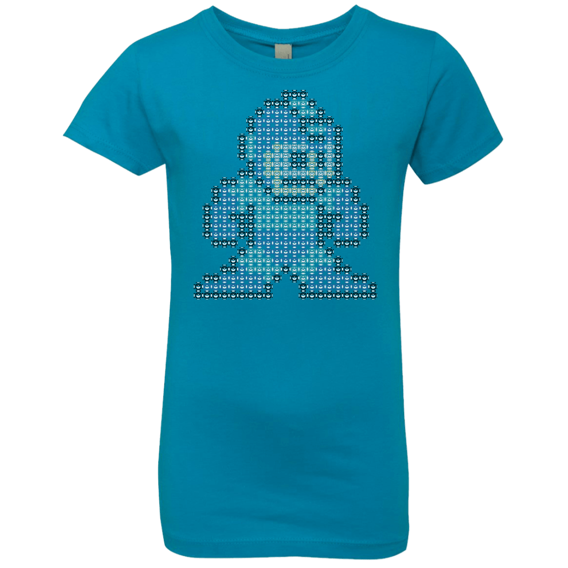 T-Shirts Turquoise / YXS Mega Pixel Girls Premium T-Shirt