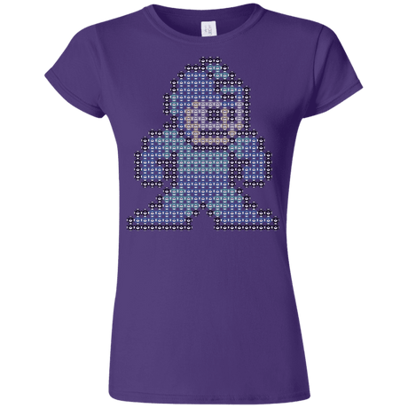 T-Shirts Purple / S Mega Pixel Junior Slimmer-Fit T-Shirt