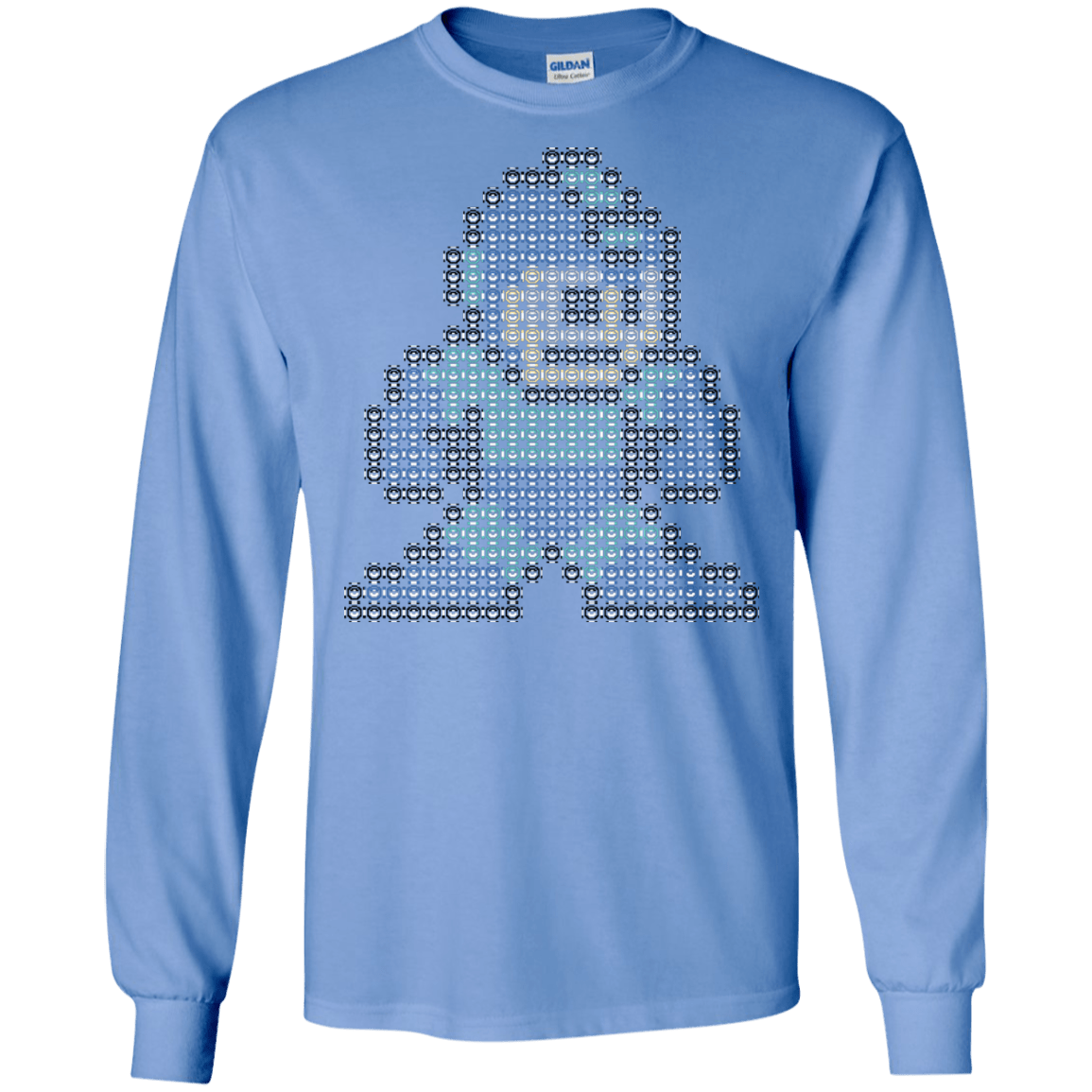 T-Shirts Carolina Blue / S Mega Pixel Men's Long Sleeve T-Shirt