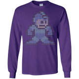 T-Shirts Purple / S Mega Pixel Men's Long Sleeve T-Shirt