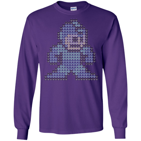 T-Shirts Purple / S Mega Pixel Men's Long Sleeve T-Shirt