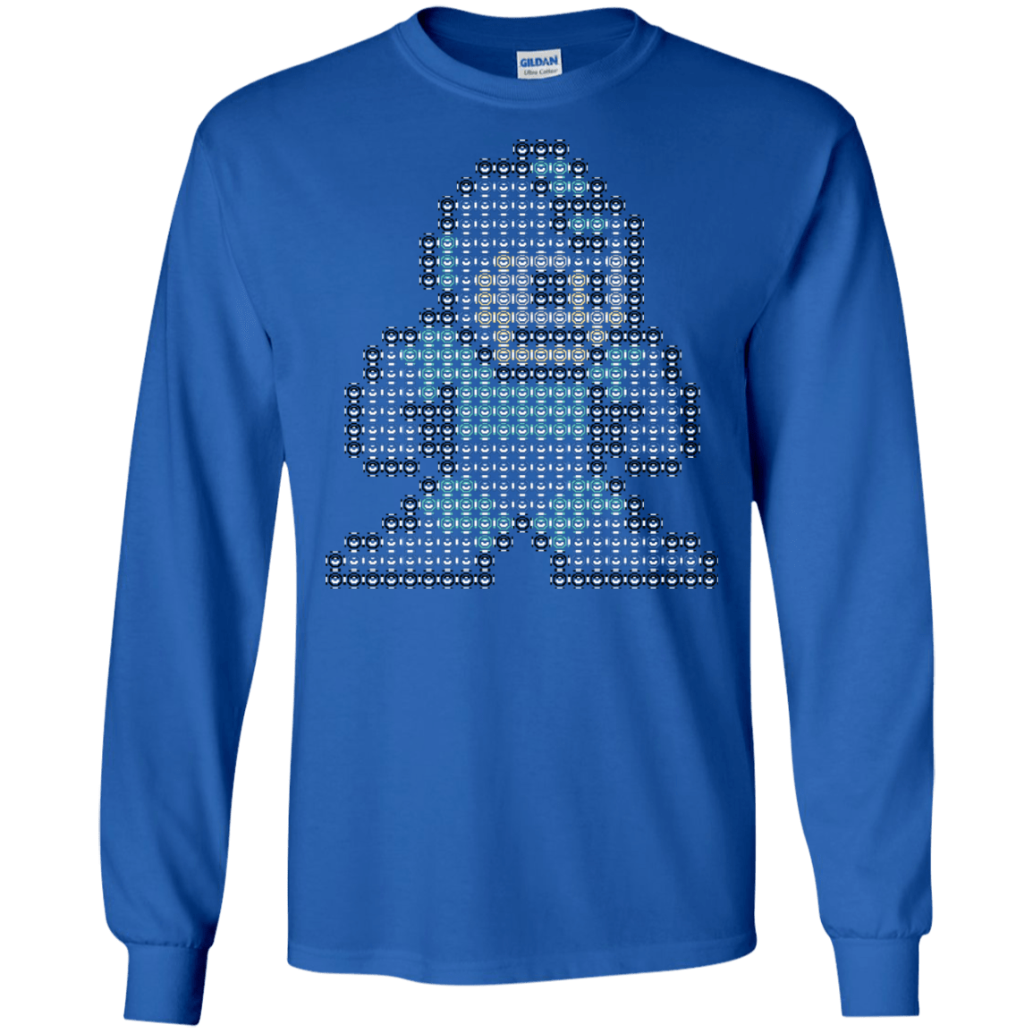 T-Shirts Royal / S Mega Pixel Men's Long Sleeve T-Shirt