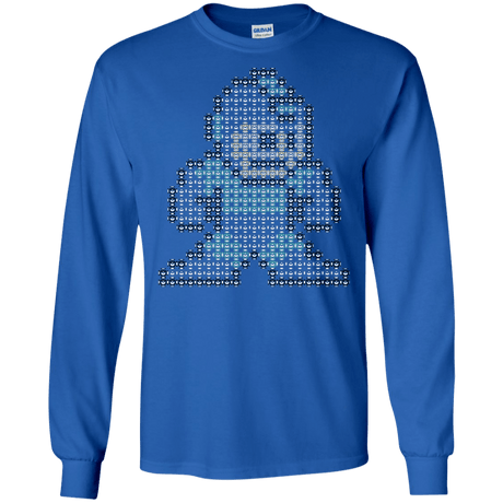 T-Shirts Royal / S Mega Pixel Men's Long Sleeve T-Shirt