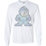 T-Shirts White / S Mega Pixel Men's Long Sleeve T-Shirt