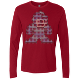 T-Shirts Cardinal / S Mega Pixel Men's Premium Long Sleeve