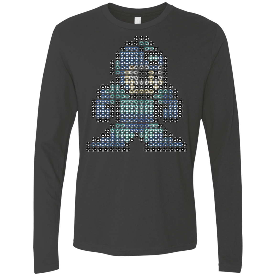 T-Shirts Heavy Metal / S Mega Pixel Men's Premium Long Sleeve