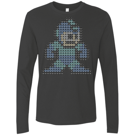 T-Shirts Heavy Metal / S Mega Pixel Men's Premium Long Sleeve
