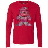 T-Shirts Red / S Mega Pixel Men's Premium Long Sleeve