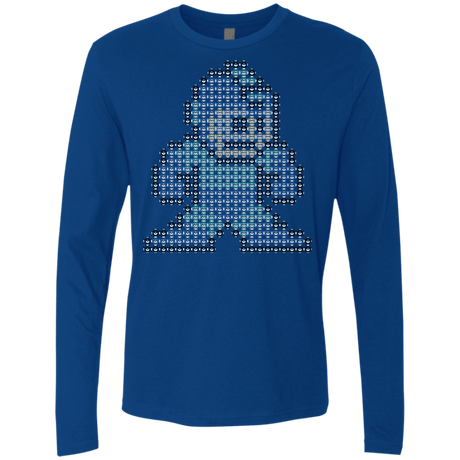 T-Shirts Royal / S Mega Pixel Men's Premium Long Sleeve