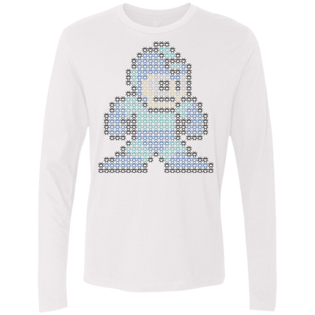 T-Shirts White / S Mega Pixel Men's Premium Long Sleeve