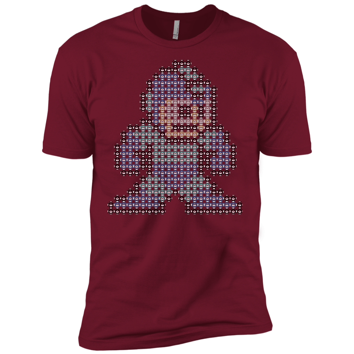 T-Shirts Cardinal / X-Small Mega Pixel Men's Premium T-Shirt