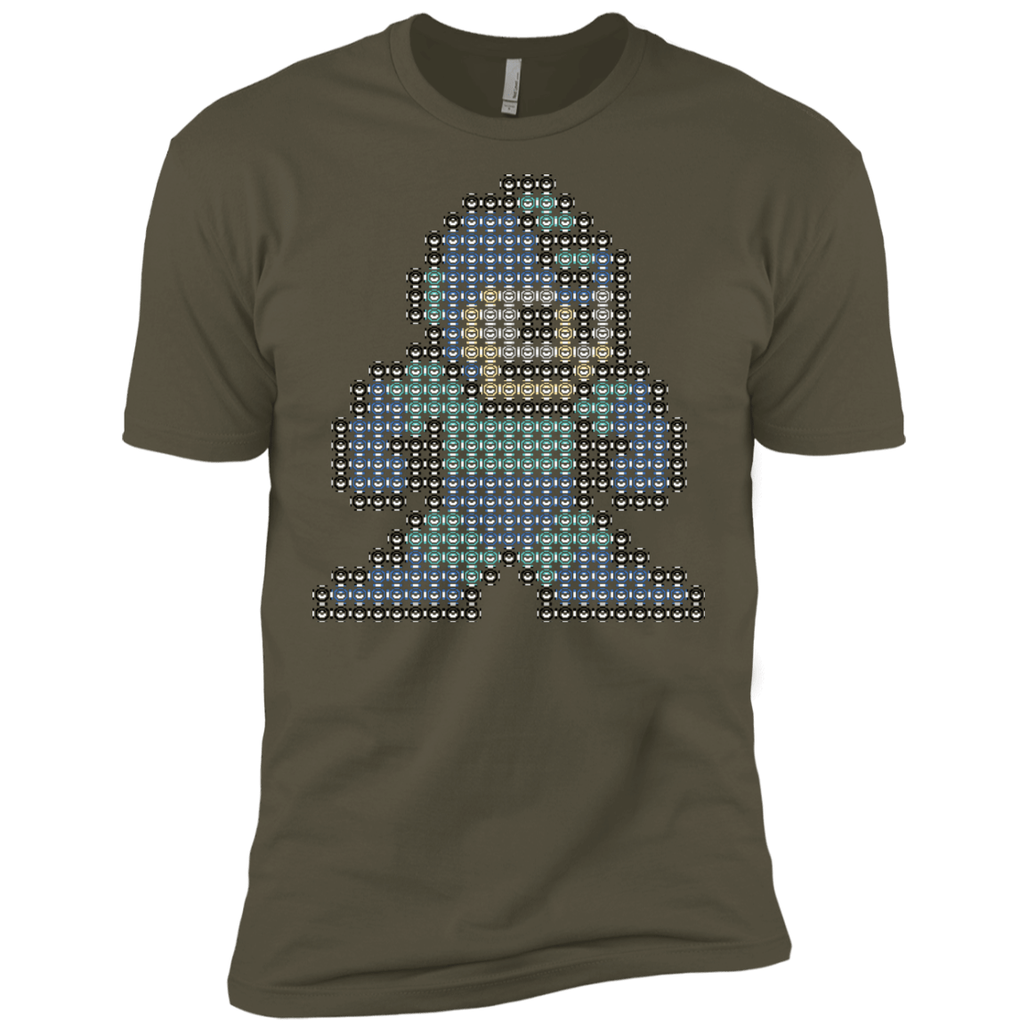 T-Shirts Military Green / X-Small Mega Pixel Men's Premium T-Shirt