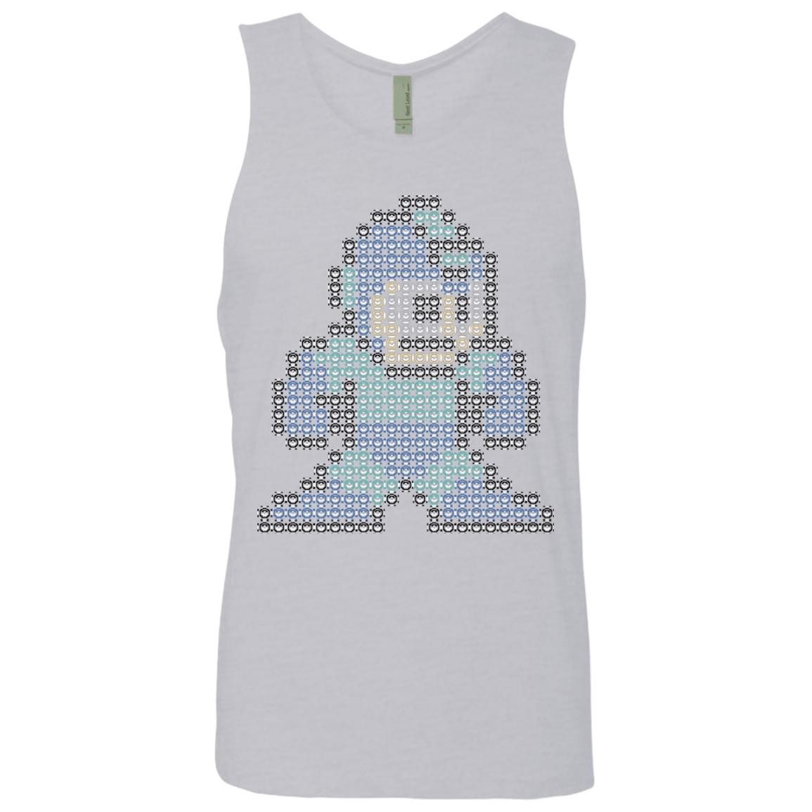 T-Shirts Heather Grey / S Mega Pixel Men's Premium Tank Top