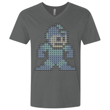 T-Shirts Heavy Metal / X-Small Mega Pixel Men's Premium V-Neck